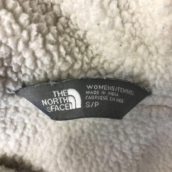 THE NORTH FACE ~ WOMENS SMALL ~ BLUE PLAID SHERPA LINED HOODED FLANNEL - Picture 7 of 7